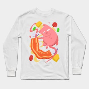 Deconstructed Burger Long Sleeve T-Shirt